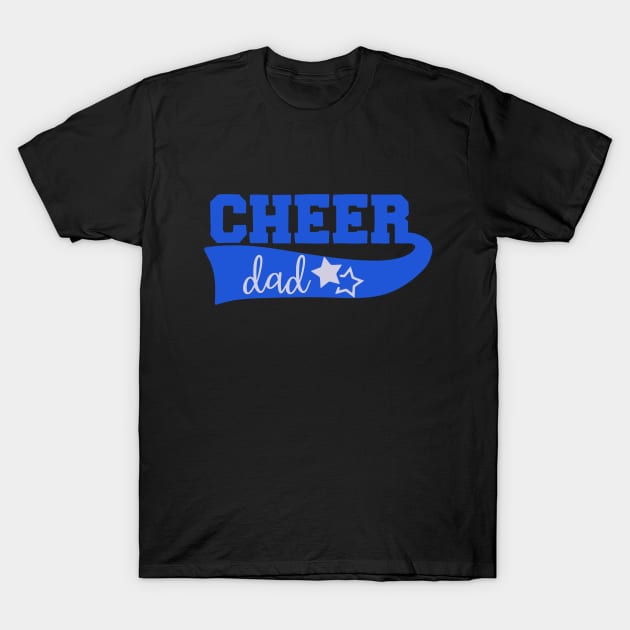 Cheer Dad in Swooping Athletic Letters T-Shirt by tropicalteesshop